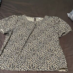 J. Crew Animal Print Blouse